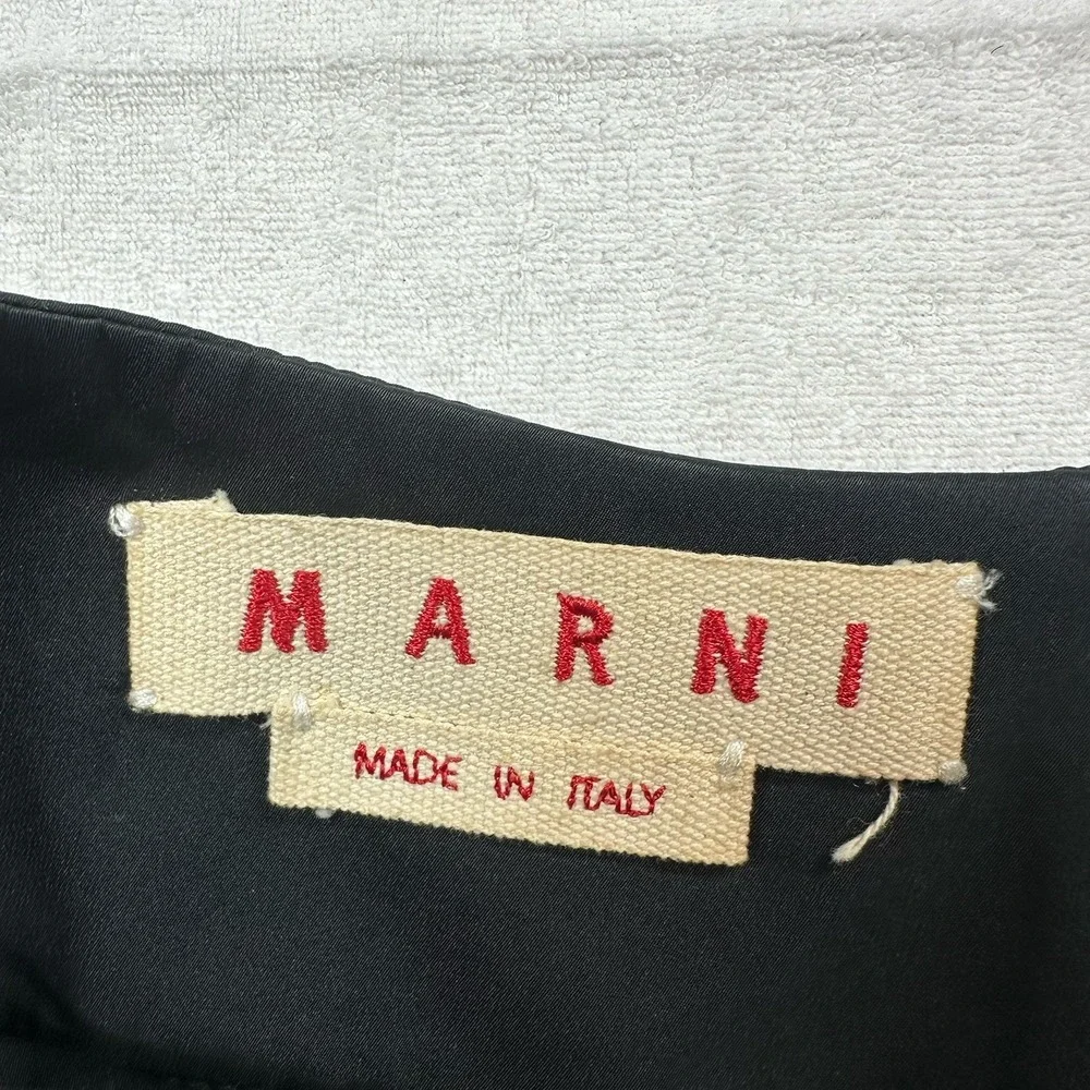 Marni Black Balloon Bubble Mini Skirt Sz‎ 42 M Made in Italy Designer